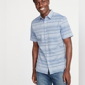 Old Navy Slim-Fit Textured Dobby-Stripe Shirt